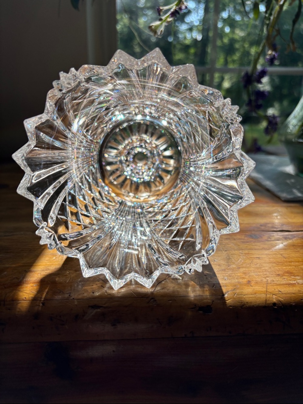 Vintage Fifth Avenue Crystal "Portico" Vase Or Candle Holder 24% Lead Crystal - Picture 2 of 5